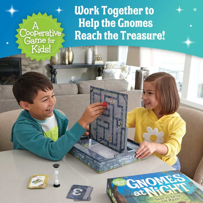 Peaceable Kingdom Gnomes at Night A Cooperative Maze Game for 2 to 4 Kids Ages 6+ - Image 2